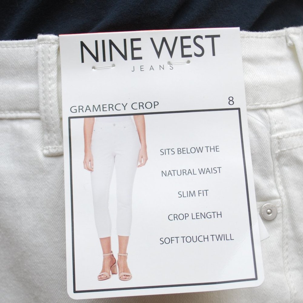 Nine West Women's Gramercy Crop in White